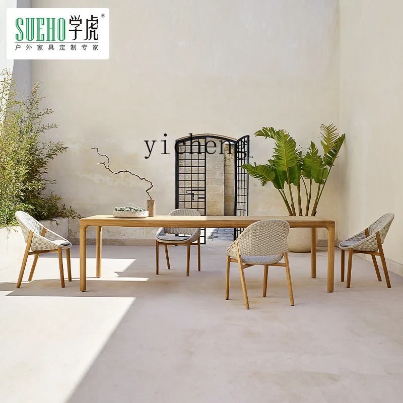 LX Outdoor Anti-Corrosion Solid Wood Leisure Wicker Table and Chairs for Outdoor Courtyard Garden
LX Outdoor Anti-Corrosion Solid Wood Leisure Wicker Table and Chairs for Outdoor Courtyard Garden