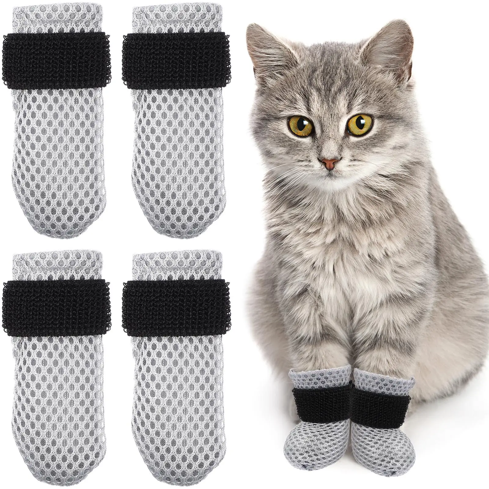 4 Pcs Cat Shoes Foot Sleeve Protector Socks for Cats Paw Kitten Covers Sleeves Polyester Feet Anti-scratch
4 Pcs Cat Shoes Foot Sleeve Protector Socks for Cats Paw Kitten Covers Sleeves Polyester Feet Anti-scratch