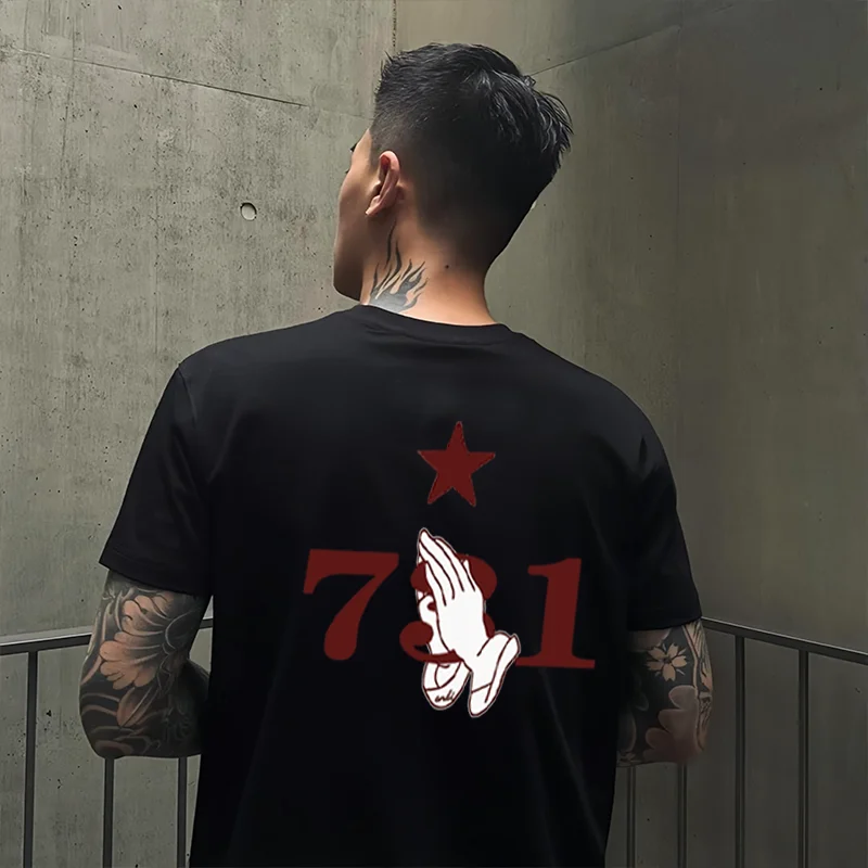 Loose Fit round Ne ort Sve T-irt Chinese Sle Text Print Heavyweight Large Size Cotton Youth Summer Faion Top
Loose Fit round Ne ort Sve T-irt Chinese Sle Text Print Heavyweight Large Size Cotton Youth Summer Faion Top
