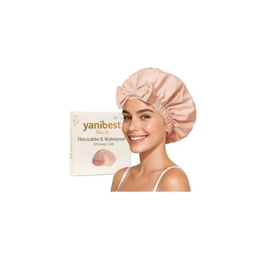 Yanibest Shower Cap Reusable Waterproof, Wide Elastic Band Bath Cap-Comfortable and Durable Bath Hair Hat For Women
Yanibest Shower Cap Reusable Waterproof, Wide Elastic Band Bath Cap-Comfortable and Durable Bath Hair Hat For Women