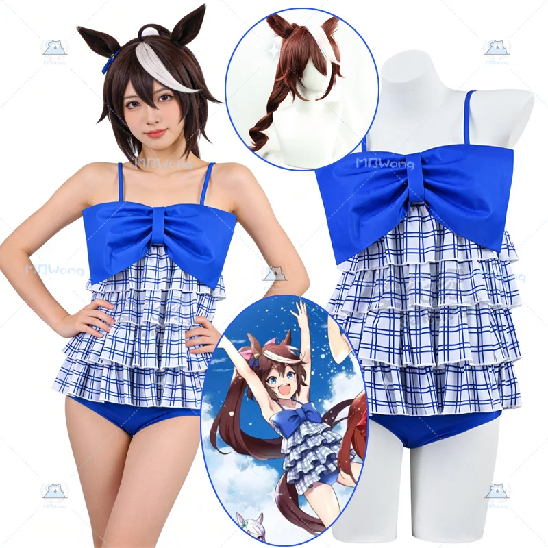 Umamusume Tokai Teio Cosplay Costume Pretty Derby Tōkai Teiō Cosplay Swimwear Outfit Bathing Suit Wig Tail For Hallowmas Party
Umamusume Tokai Teio Cosplay Costume Pretty Derby Tōkai Teiō Cosplay Swimwear Outfit Bathing Suit Wig Tail For Hallowmas Party