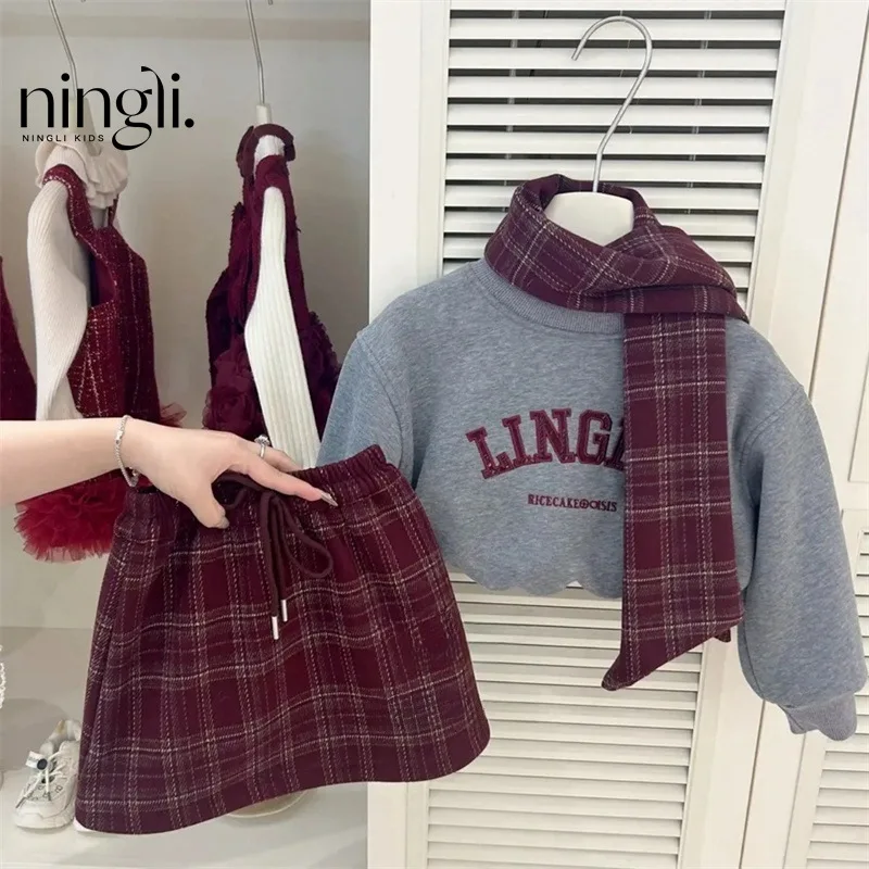 Girls2024Autumn and Winter New Western Style Fashion All-Matching Super Nice Fleece-lined Sweatshirt Skirt Suit
Girls2024Autumn and Winter New Western Style Fashion All-Matching Super Nice Fleece-lined Sweatshirt Skirt Suit
