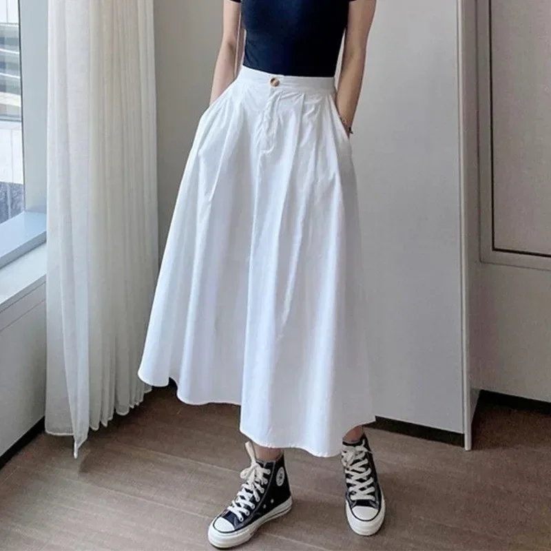 Pop Casual A- Line Mini Skirt For Women Spring Autumn New Style Student White Skirt Midi Umbrella Skirt Hip Concealing Slimming
Pop Casual A- Line Mini Skirt For Women Spring Autumn New Style Student White Skirt Midi Umbrella Skirt Hip Concealing Slimming