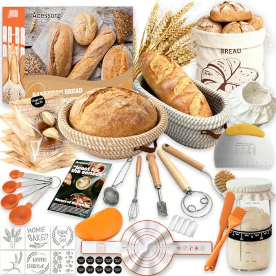 Sourdough Bread Baking Supplies 2 Cotton Rope Banneton Proofing Baskets Natural Color Reusable and Washable Proofing Tools for
Sourdough Bread Baking Supplies 2 Cotton Rope Banneton Proofing Baskets Natural Color Reusable and Washable Proofing Tools for