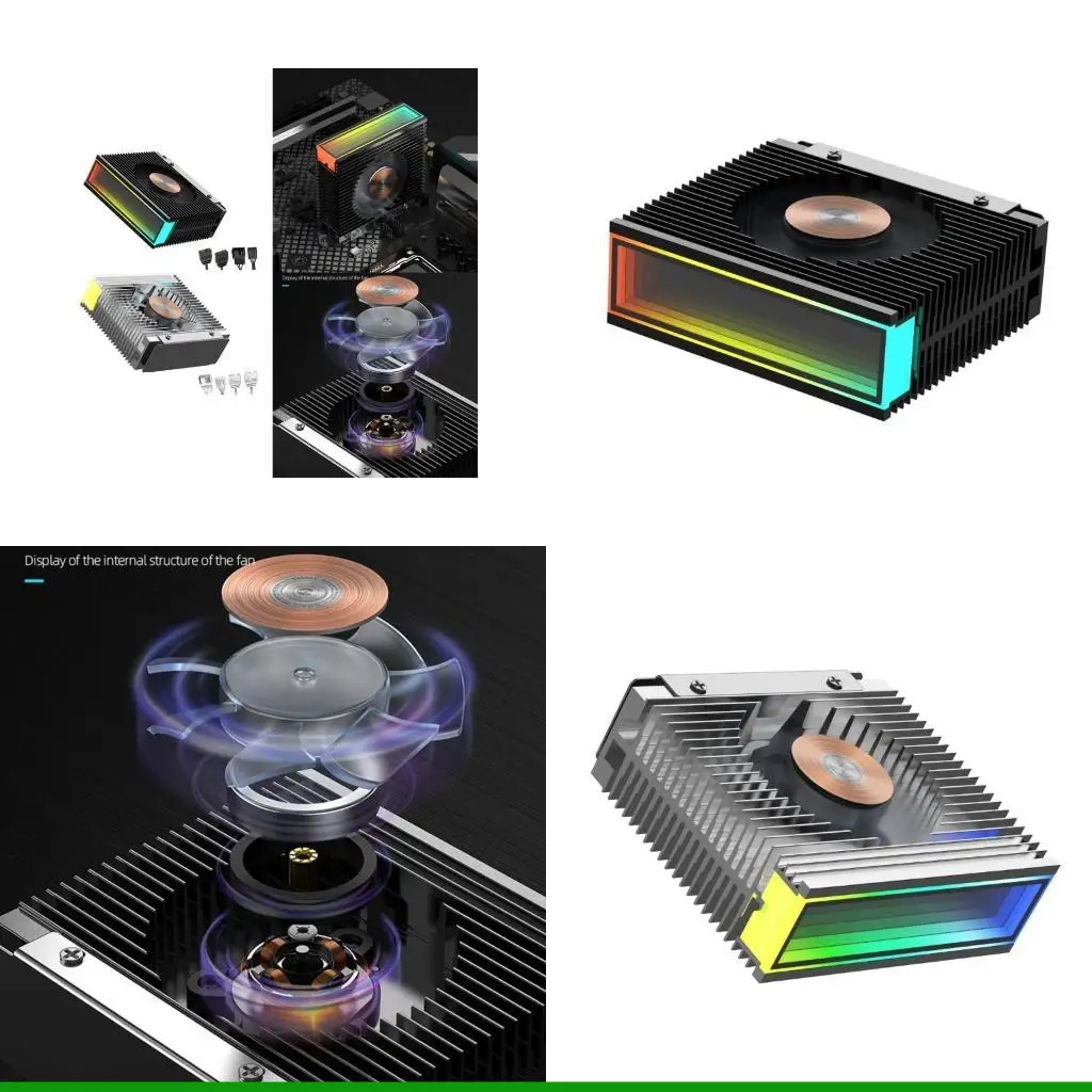 U55C M.2 SSD Heatsink Coolers ARGB Hard Disk Heat Sink SSD Radiator Coolers Aluminum
U55C M.2 SSD Heatsink Coolers ARGB Hard Disk Heat Sink SSD Radiator Coolers Aluminum
