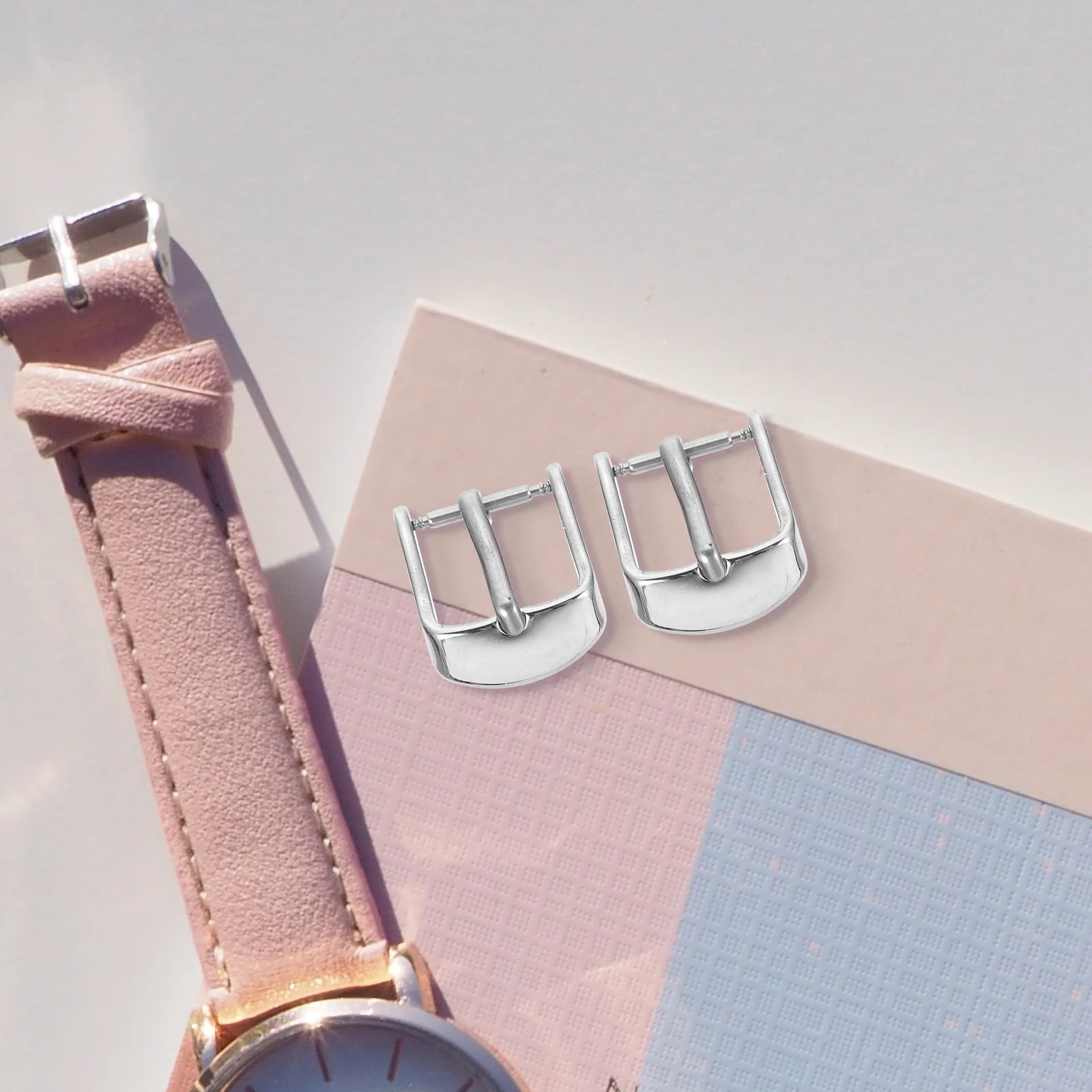 2 Pcs Strap Buckle Watch Band Stainless Steel Clasps Clamp Buckles for Watchstraps Sports Replacement Bands Man Accessories
2 Pcs Strap Buckle Watch Band Stainless Steel Clasps Clamp Buckles for Watchstraps Sports Replacement Bands Man Accessories