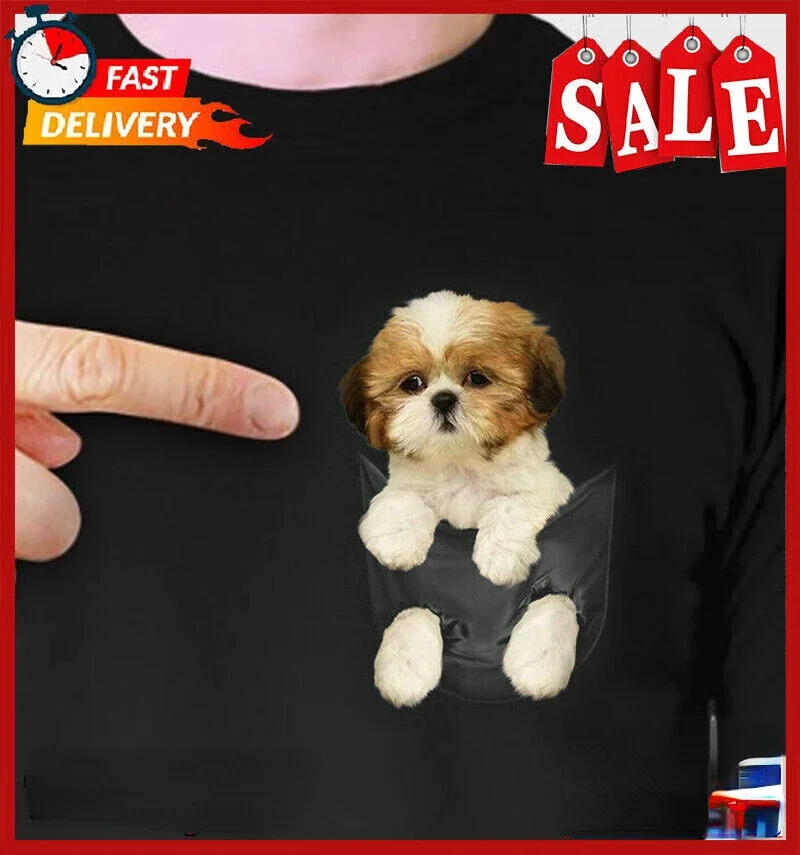 Щеня Ши-тцу в кармане Shitzu Dog Pet Lover Футболка унисекс из 100% хлопка с круглым вырезом и коротким рукавом Повседневная мужская футболка Размер S-3XL
Щеня Ши-тцу в кармане Shitzu Dog Pet Lover Футболка унисекс из 100% хлопка с круглым вырезом и коротким рукавом Повседневная мужская футболка Размер S-3XL