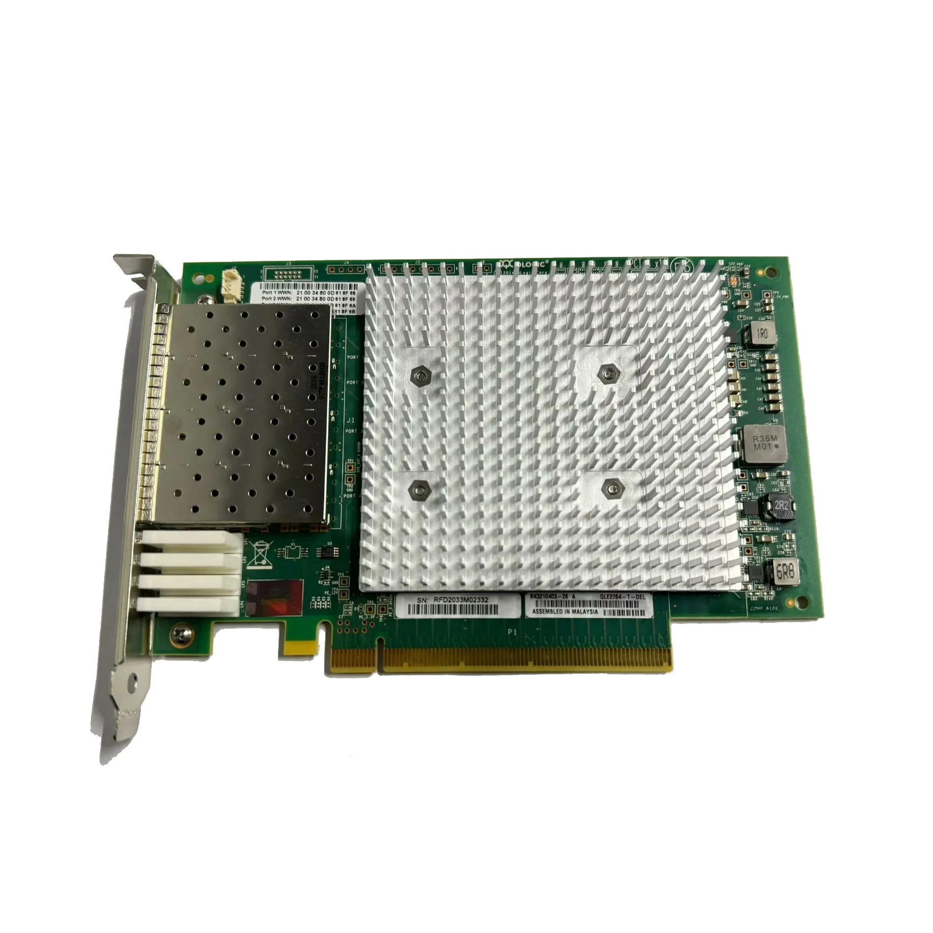 Qlogic QLE2764 QLE2764S-DEL 32Gb Quad Port HBA Fibre Channel Bus Card
Qlogic QLE2764 QLE2764S-DEL 32Gb Quad Port HBA Fibre Channel Bus Card