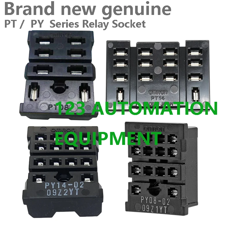 5Pcs Authentic New Omron PT08-0 PT14-0 PY08-02 PY14-02 Relay Socket Back-Mounting
5Pcs Authentic New Omron PT08-0 PT14-0 PY08-02 PY14-02 Relay Socket Back-Mounting