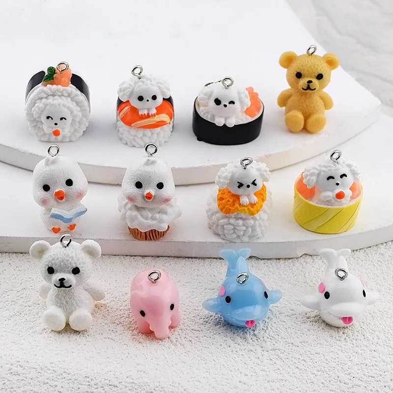 10Pcs 3D Cute Duck Dog Charms Cartoon Animal Resin Pendant For Jewelry Making Diy Bracelet Necklace Earrings Handmade Supplies
10Pcs 3D Cute Duck Dog Charms Cartoon Animal Resin Pendant For Jewelry Making Diy Bracelet Necklace Earrings Handmade Supplies