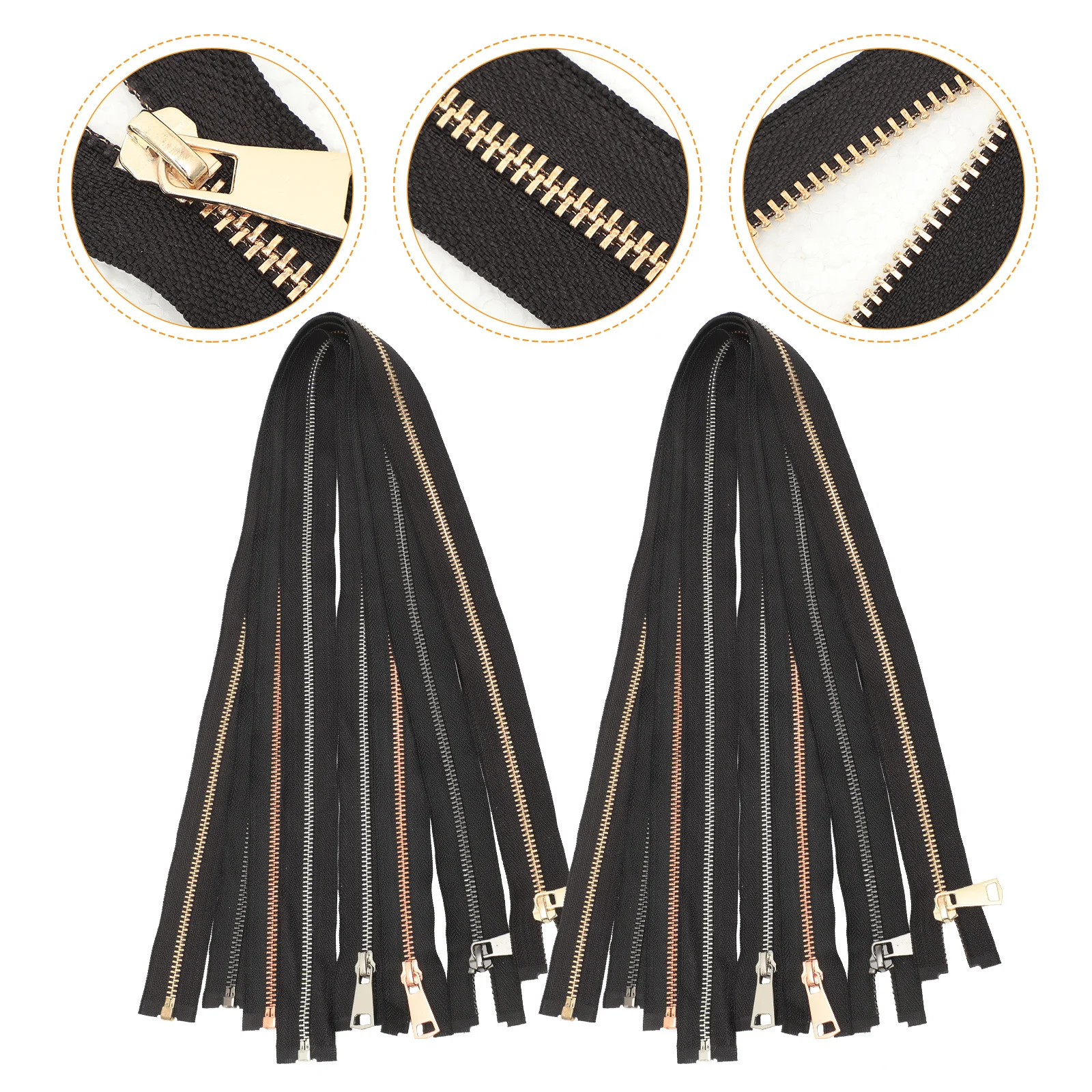 8Pcs Premium Metal Zippers for Sewing Multi-Color Zipper Pulls Durable DIY Crafts Zipper Pull DIY Sewing Zippers
8Pcs Premium Metal Zippers for Sewing Multi-Color Zipper Pulls Durable DIY Crafts Zipper Pull DIY Sewing Zippers