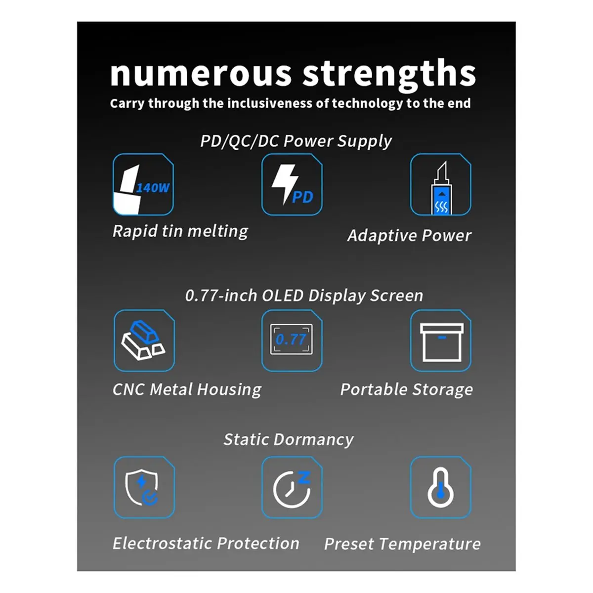 2026 New New PTS245 PD3.1 Type-C 140W Soldering Iron Kit Smart Digital Mini Solder Station for Electronics DIY Repair
2026 New New PTS245 PD3.1 Type-C 140W Soldering Iron Kit Smart Digital Mini Solder Station for Electronics DIY Repair