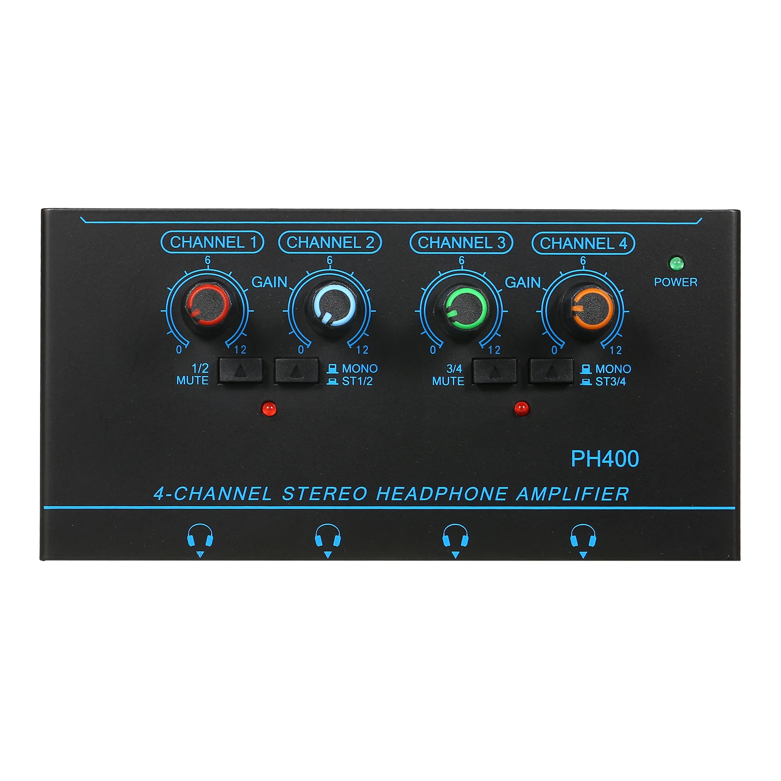 6-Channel Stereo Headphone Amplifier Compact 6 Channels Mini Audio for Stage and Studios
6-Channel Stereo Headphone Amplifier Compact 6 Channels Mini Audio for Stage and Studios