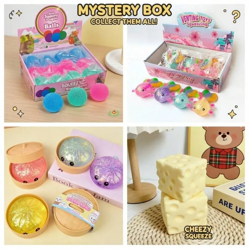 Lovely Single Squishy Mystery Box Soft Comfort Toy Assorted Shapes Ideal Surprise Present
Lovely Single Squishy Mystery Box Soft Comfort Toy Assorted Shapes Ideal Surprise Present