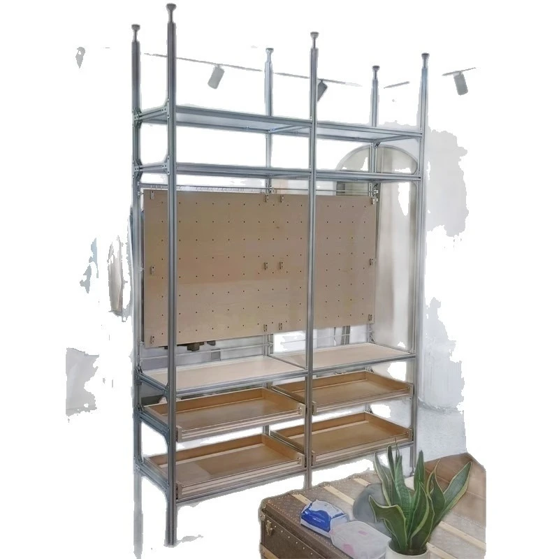 Cave plate shelf Exhibition rack Aluminum profile display rack
Cave plate shelf Exhibition rack Aluminum profile display rack