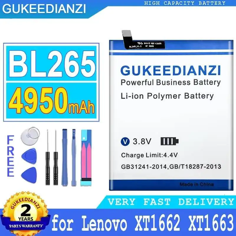 For Lenovo XT1662 For Motorola Moto M XT1663 Mobile Phone Battery 4950Mah BL265 Reliable Replacement Lightweight
For Lenovo XT1662 For Motorola Moto M XT1663 Mobile Phone Battery 4950Mah BL265 Reliable Replacement Lightweight