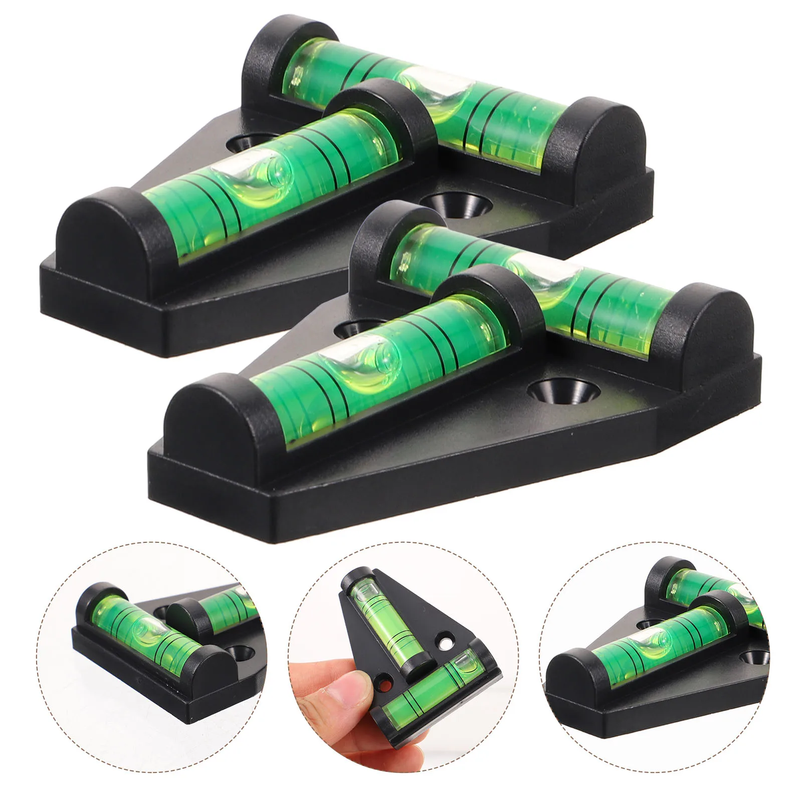2pcs T-Shaped Leveling Bubble Level for RV Black Mini Cross-Check Levels Travel Trailer Motorhome Adjustable
2pcs T-Shaped Leveling Bubble Level for RV Black Mini Cross-Check Levels Travel Trailer Motorhome Adjustable