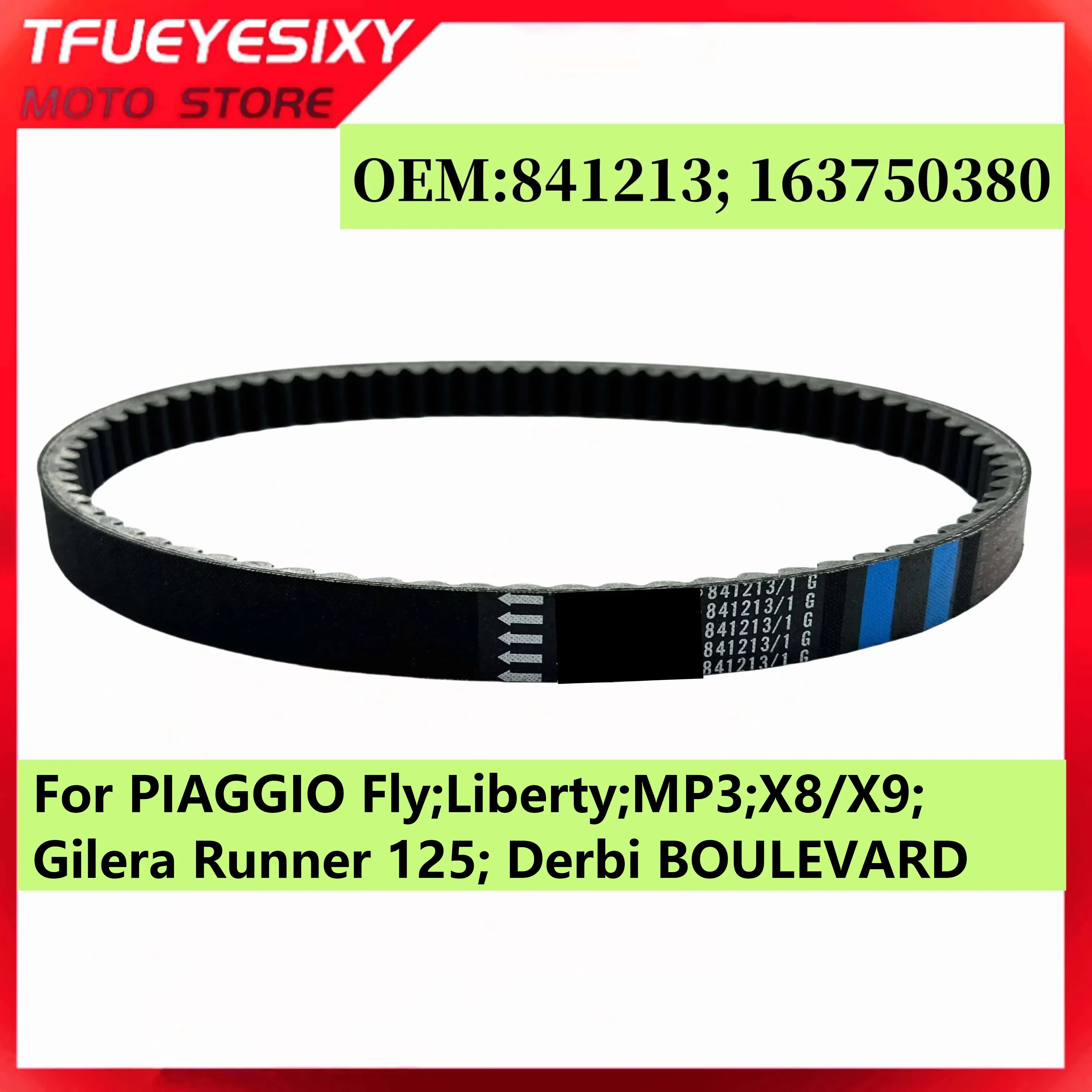 814x22.5 Drive Belt For PIAGGIO Fly Liberty MP3 X8 X9 Aprilia Atlantic eu3 125 Mojito 125 Sport city one 4t eu3 125cc 841213
814x22.5 Drive Belt For PIAGGIO Fly Liberty MP3 X8 X9 Aprilia Atlantic eu3 125 Mojito 125 Sport city one 4t eu3 125cc 841213