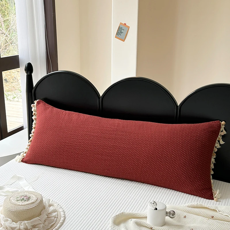 Soft Pure Cotton Cloth Double Person Pillowcase Full Cotton Color Woven Princ Sle Extended Pillow Core Tassel Cover ield
Soft Pure Cotton Cloth Double Person Pillowcase Full Cotton Color Woven Princ Sle Extended Pillow Core Tassel Cover ield