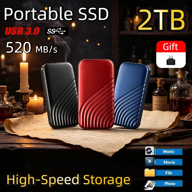Authentic External 2TB Portable SSD USB 3.1 Type C Quick Backup Solid State Drive for Mac Laptop PC Phone Hard Disk Pro Max
Authentic External 2TB Portable SSD USB 3.1 Type C Quick Backup Solid State Drive for Mac Laptop PC Phone Hard Disk Pro Max