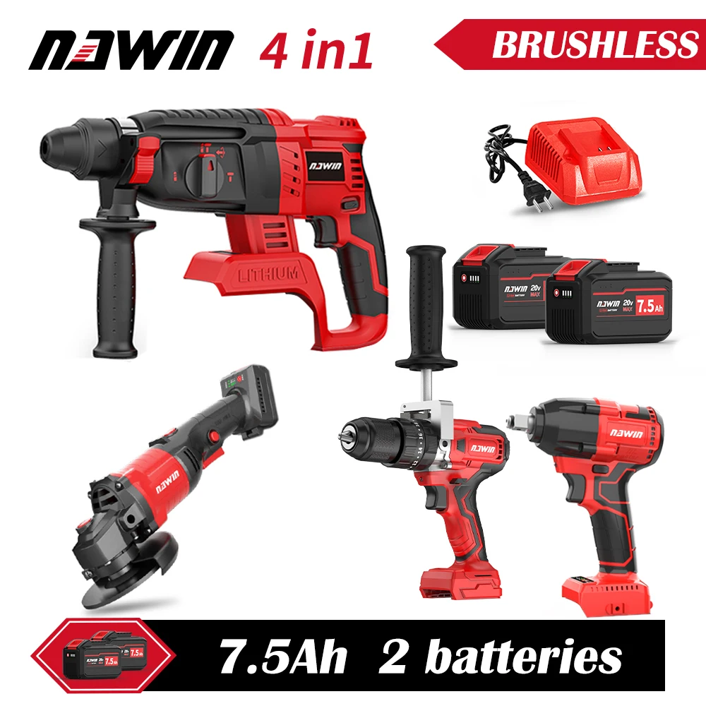 Super Low Price Power Tool Kit Set of 4, Power Drill, Wrench, Hammer, Angle Grinder - Industrial Grade DIY Durable Power Tools
Super Low Price Power Tool Kit Set of 4, Power Drill, Wrench, Hammer, Angle Grinder - Industrial Grade DIY Durable Power Tools