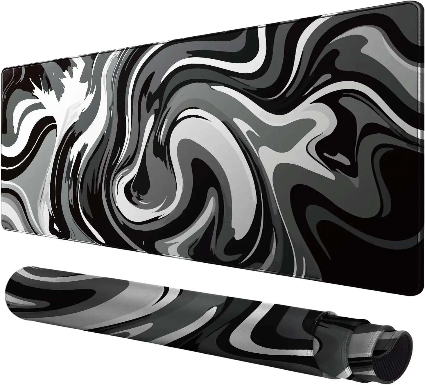 Large Gaming Mouse Pad with Stitched Edges Mousepad with Anti-Slip Rubber Base,Ink Liquid Wave Desk Mat for Various Scenarios
Large Gaming Mouse Pad with Stitched Edges Mousepad with Anti-Slip Rubber Base,Ink Liquid Wave Desk Mat for Various Scenarios
