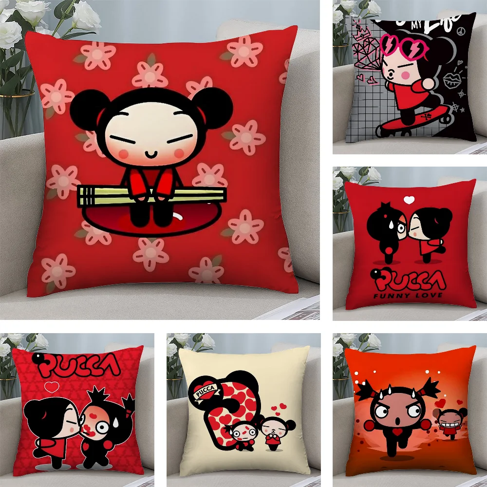 Kawaii P-Pucca Anime Pillow Case Short Plush Pillow Covers Sofa Decorative Gift Home Double-sided Printing Cushion Cover
Kawaii P-Pucca Anime Pillow Case Short Plush Pillow Covers Sofa Decorative Gift Home Double-sided Printing Cushion Cover