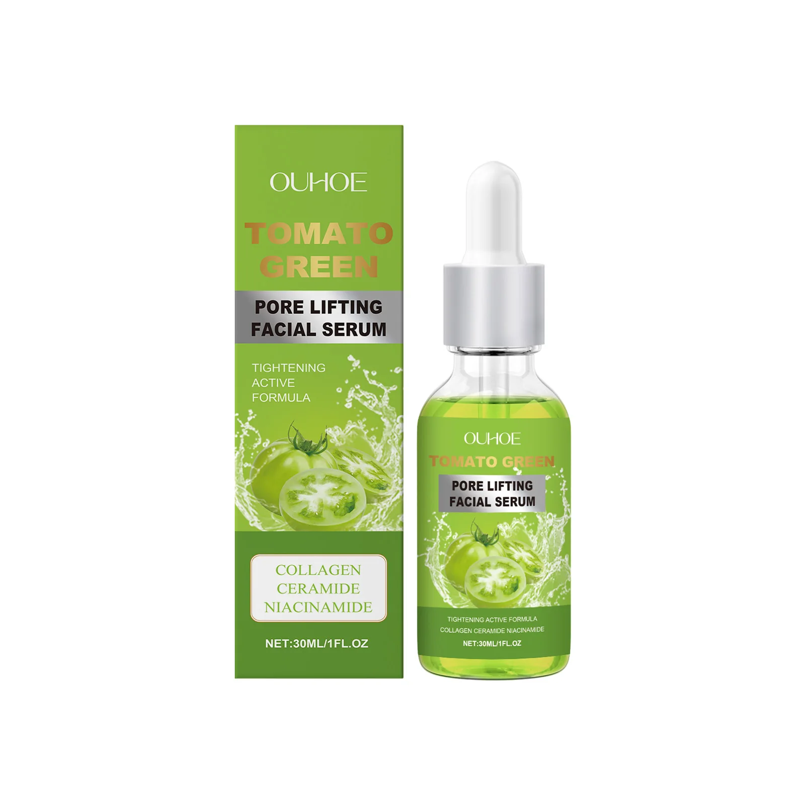 Tomato Green Pore Lifting Facial Serum – Tightening & Firming with Collagen, Ceramide & Niacinamide – 30ml"
Tomato Green Pore Lifting Facial Serum – Tightening & Firming with Collagen, Ceramide & Niacinamide – 30ml"