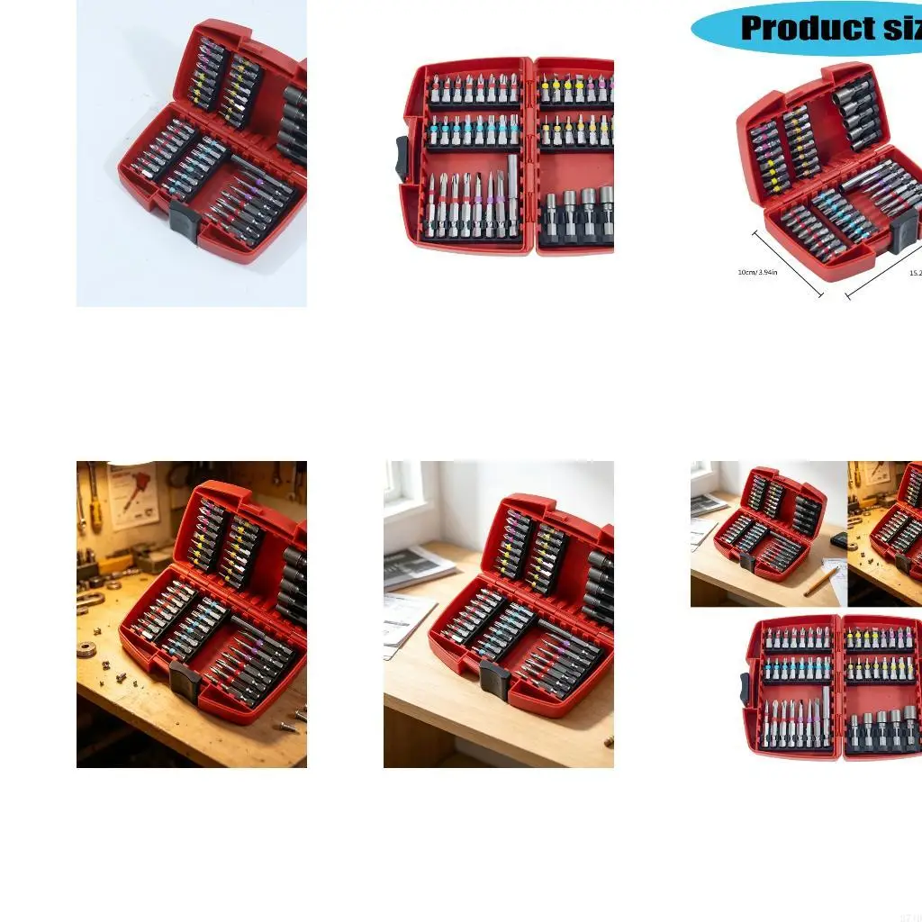 Screwdriver Bit Set 45 Piece Bits with Storage Case for Electrical Work Home Repair Tasks Office Drawer Garage Fixes 37JD
Screwdriver Bit Set 45 Piece Bits with Storage Case for Electrical Work Home Repair Tasks Office Drawer Garage Fixes 37JD