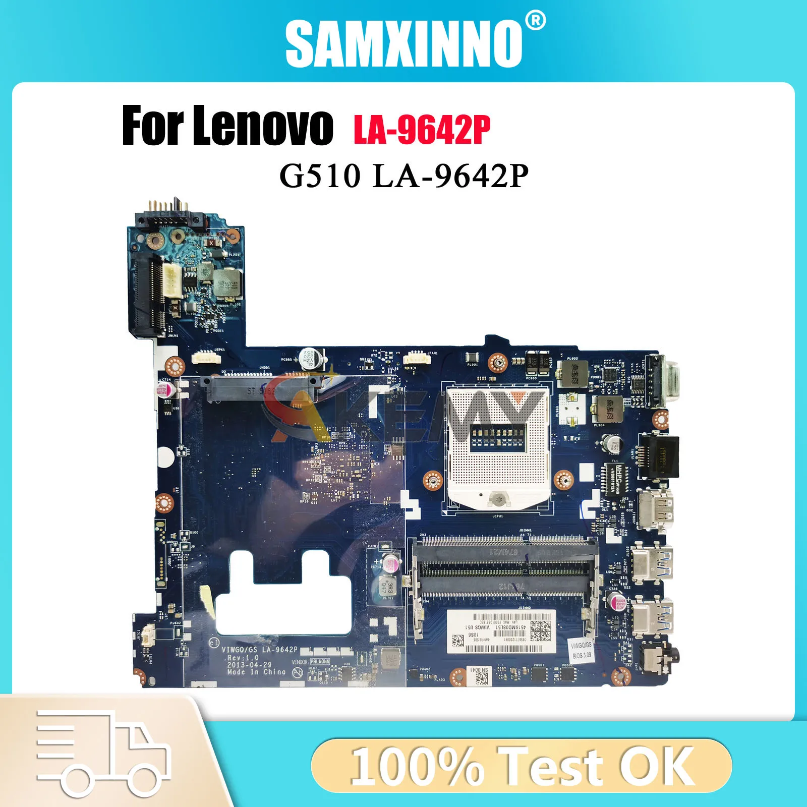 Материнская плата для ноутбука Lenovo G510 LA-9642P с HM86 DDR3, 100% полностью протестирована
Материнская плата для ноутбука Lenovo G510 LA-9642P с HM86 DDR3, 100% полностью протестирована