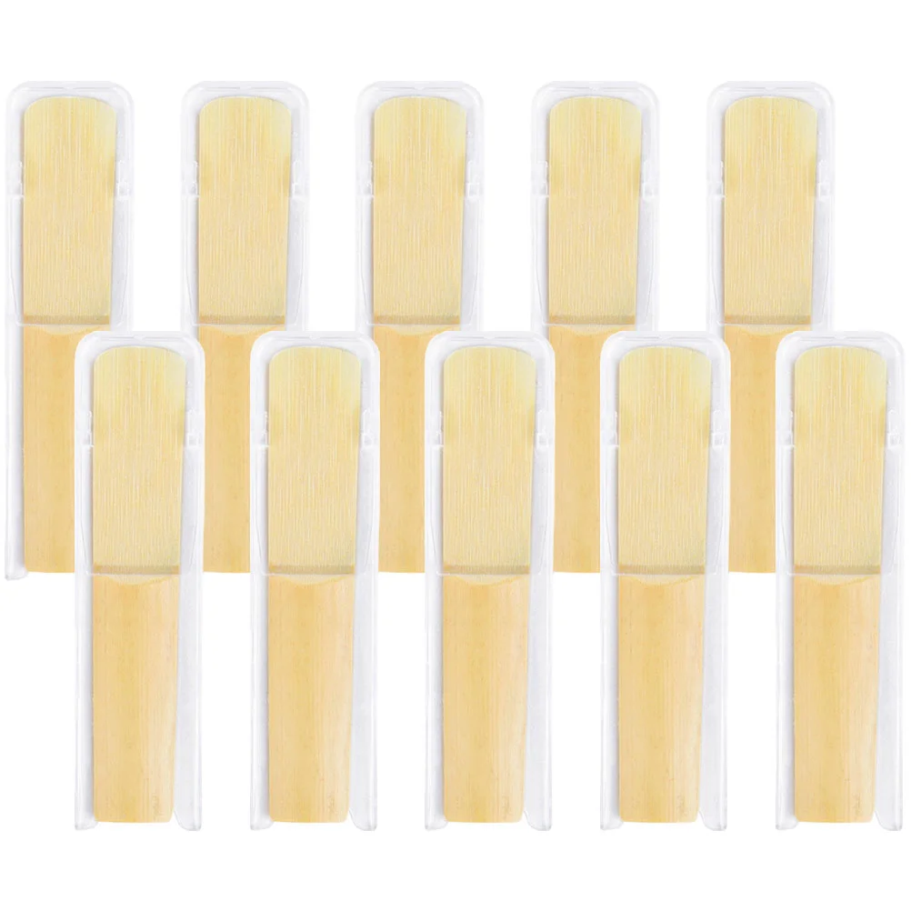 10 Clarinet Clarinet Reeds 2.5 2.5 Strength Professional Handmade No Burrs Easy Install Practical Accessories for Players
10 Clarinet Clarinet Reeds 2.5 2.5 Strength Professional Handmade No Burrs Easy Install Practical Accessories for Players