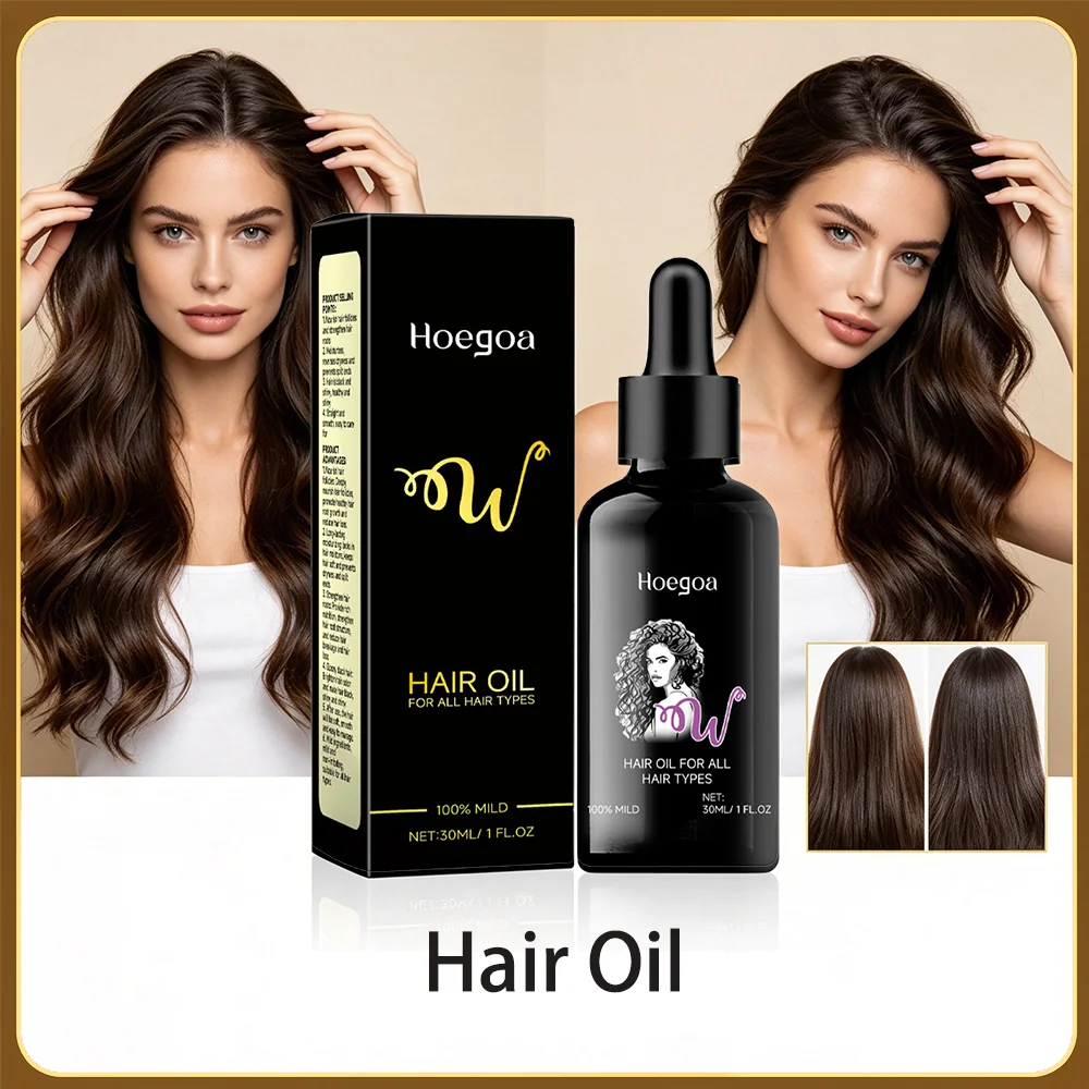 HOEGOA 30mL Hair Oil Nourish Follicles Long-lasting Moisturizing Strengthen Hair Roots Glossy Black Hair Nourishing Hair Oil
HOEGOA 30mL Hair Oil Nourish Follicles Long-lasting Moisturizing Strengthen Hair Roots Glossy Black Hair Nourishing Hair Oil