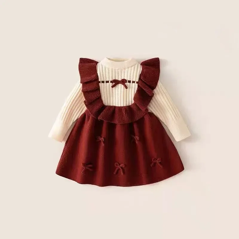 2026 New Girls' Dress Autumn And Winter Baby Children's Red Sweater Princess Knitted New Year's Dress
2026 New Girls' Dress Autumn And Winter Baby Children's Red Sweater Princess Knitted New Year's Dress