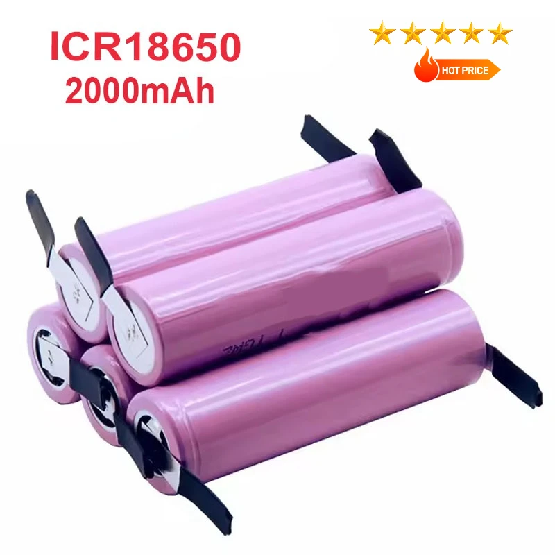 Новая 100% оригинальная аккумуляторная батарея 18650 2000 мАч ICR18650 Li-ion 3,7 В + никелевая лента для самостоятельной сборки
Новая 100% оригинальная аккумуляторная батарея 18650 2000 мАч ICR18650 Li-ion 3,7 В + никелевая лента для самостоятельной сборки