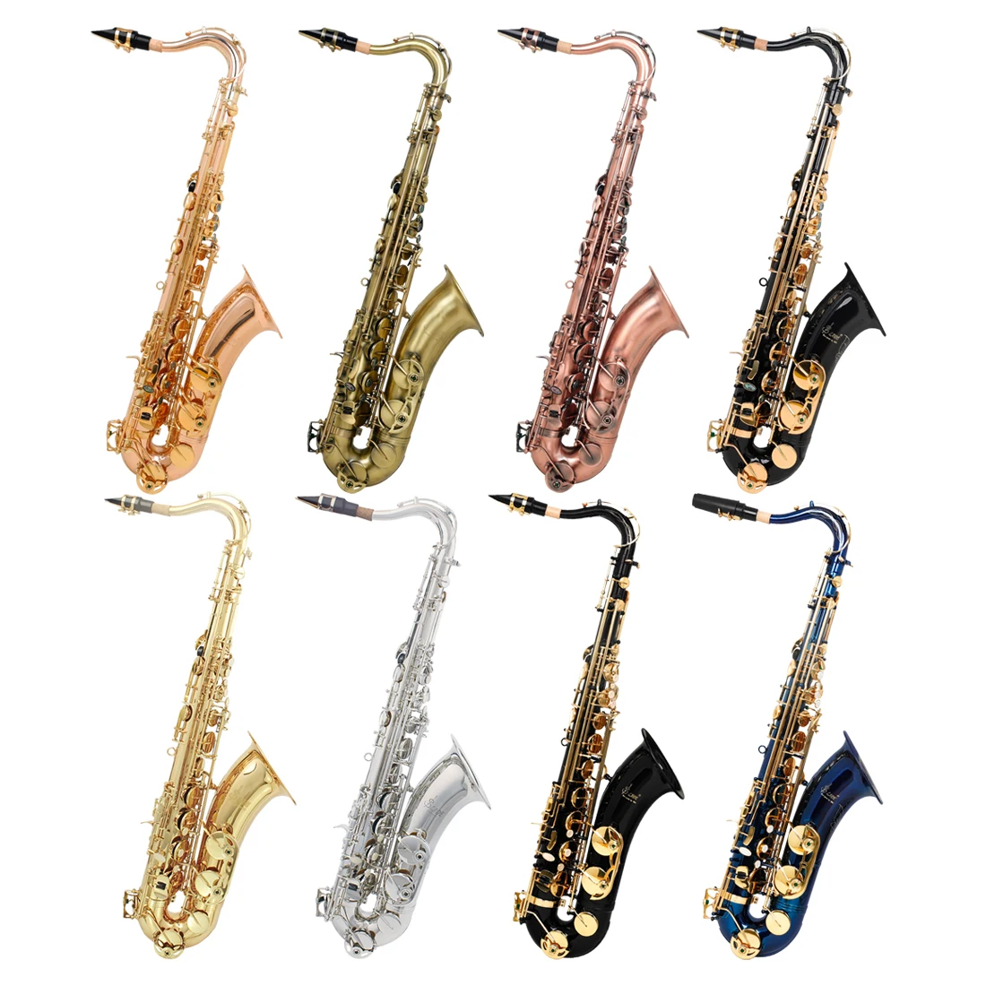 SLADE Tenor Saxophone Multi-materials Selection Sax Brass Body Professional Woodwind Instrument with Case Gloves Accessories
SLADE Tenor Saxophone Multi-materials Selection Sax Brass Body Professional Woodwind Instrument with Case Gloves Accessories