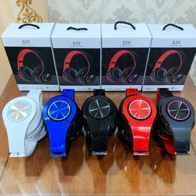 New B39 Luminous Wireless Earphones for Gaming, Call, UV Folding, Card Insertion, Head mounted Bluetooth Earphones Wholesale
New B39 Luminous Wireless Earphones for Gaming, Call, UV Folding, Card Insertion, Head mounted Bluetooth Earphones Wholesale