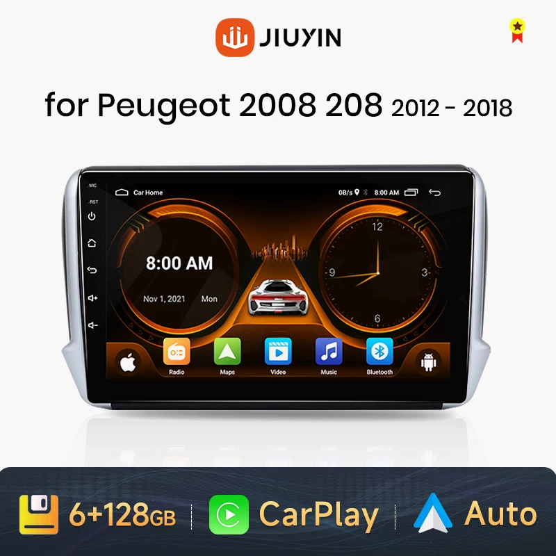 JIUYIN Car Radio for Peugeot 2008 208 2012 2013-2018 Multimedia GPS Navigation Support Wireless Android Auto Carplay DSP RDS
JIUYIN Car Radio for Peugeot 2008 208 2012 2013-2018 Multimedia GPS Navigation Support Wireless Android Auto Carplay DSP RDS