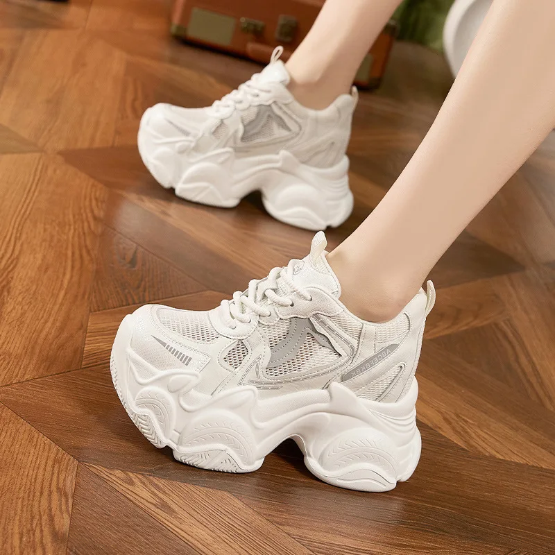 Womens Shoes Fashion Thick-soled Height Increasing Sports Shoe 2026New Breathable Mesh Casual Shoes Platform Shoes Zapatos Mujer
Womens Shoes Fashion Thick-soled Height Increasing Sports Shoe 2026New Breathable Mesh Casual Shoes Platform Shoes Zapatos Mujer