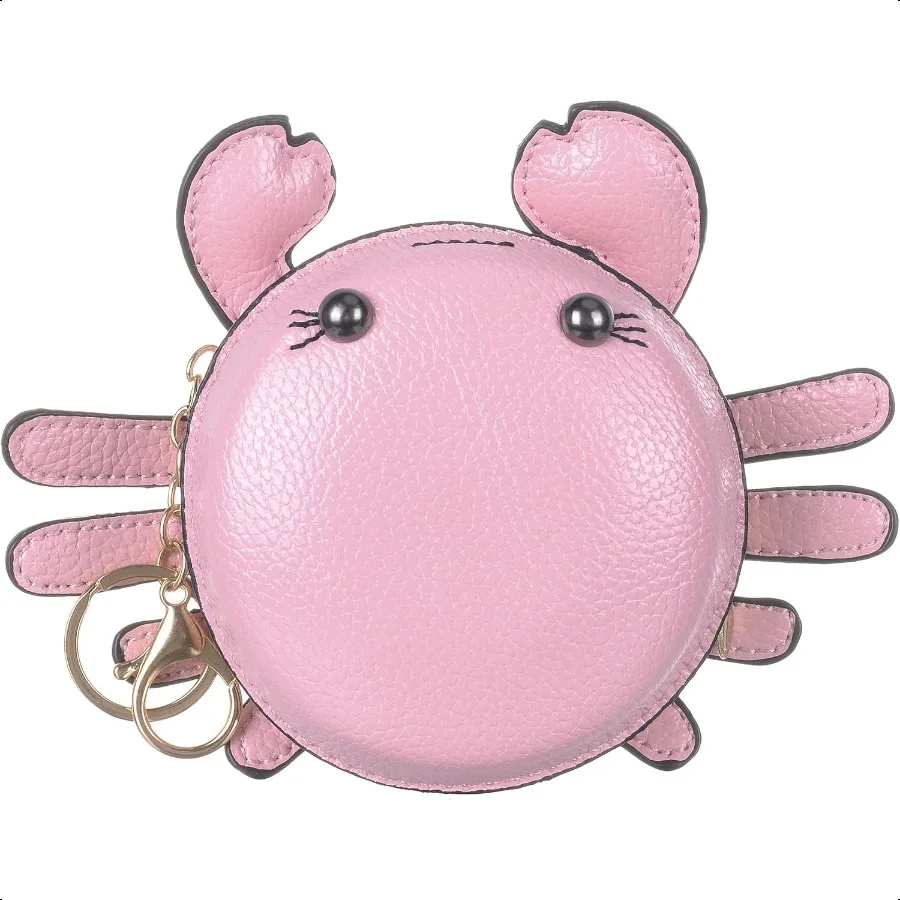 QZUnique Crab Coin Purse Mini Animal Cartoon Change Pouch with Keychain Cute Leather Wallet Key Bag for Women
QZUnique Crab Coin Purse Mini Animal Cartoon Change Pouch with Keychain Cute Leather Wallet Key Bag for Women