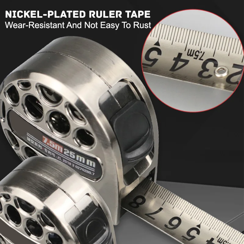 Stainless Steel Tape Measure Anti-corrosion /Waterproof Measurement Tools Hollow / Thickened Design Woodworking Steel Ruler
Stainless Steel Tape Measure Anti-corrosion /Waterproof Measurement Tools Hollow / Thickened Design Woodworking Steel Ruler