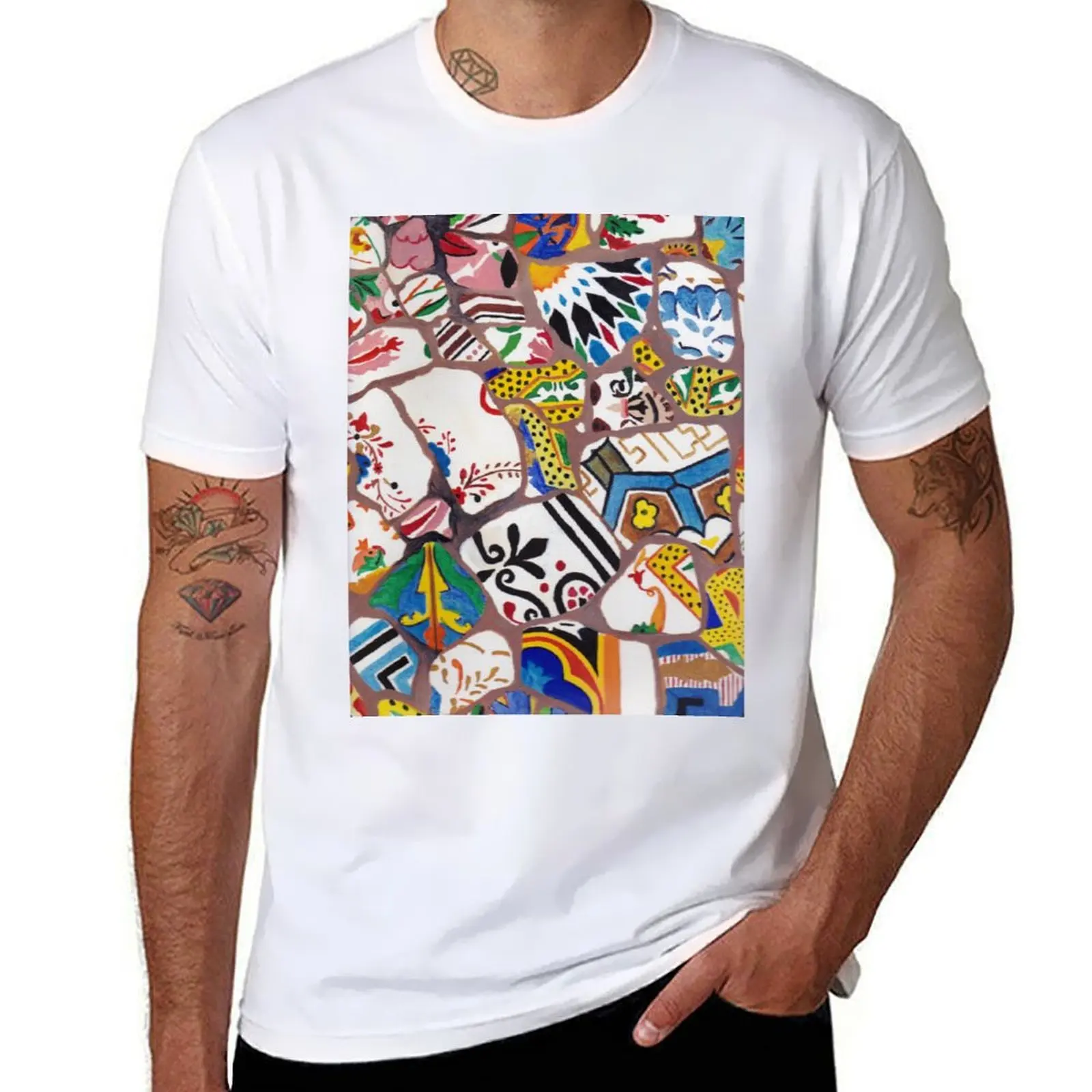 Gaudi tiles T-Shirt oversizeds clothes graphic t shirt vintage graphic tee shirt clothing for men
Gaudi tiles T-Shirt oversizeds clothes graphic t shirt vintage graphic tee shirt clothing for men