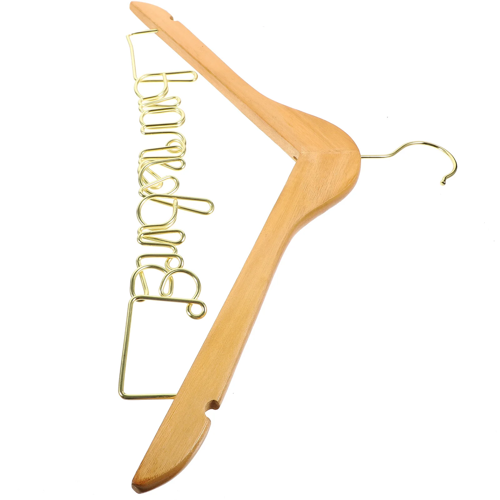 Wedding Clothing Hanger Wooden Wire Anti-Skid Dress Hanger for Wedding Gown Formal Wear Storage Display in Wardrobe
Wedding Clothing Hanger Wooden Wire Anti-Skid Dress Hanger for Wedding Gown Formal Wear Storage Display in Wardrobe