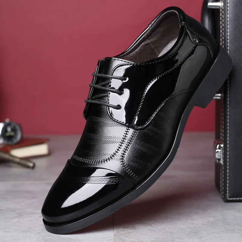 Casual office style men formal shoes leather lace up footwear soft sole anti slip comfortable for daily work commuting
Casual office style men formal shoes leather lace up footwear soft sole anti slip comfortable for daily work commuting
