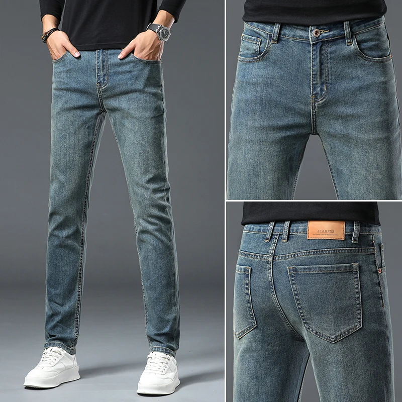 2025 New Men's Slim Jeans Straight Casual Fashion Pencil Pants High Quality Trousers Male Clothes
2025 New Men's Slim Jeans Straight Casual Fashion Pencil Pants High Quality Trousers Male Clothes