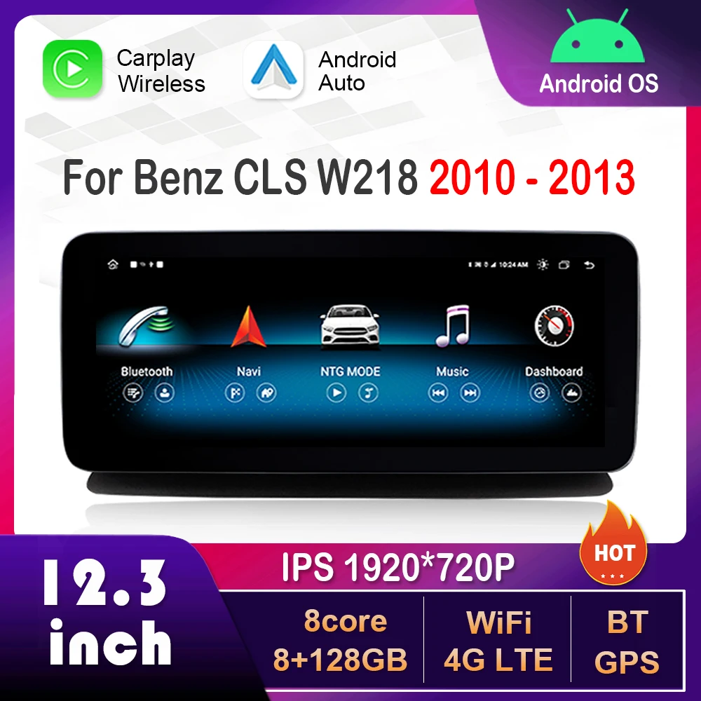 12.3 inch Android Car Radio Multimedia Player for Mercedes Benz CLS W218 2010 - 2013 NTG 4.5 5.0 System GPS HD Touch Screen
12.3 inch Android Car Radio Multimedia Player for Mercedes Benz CLS W218 2010 - 2013 NTG 4.5 5.0 System GPS HD Touch Screen