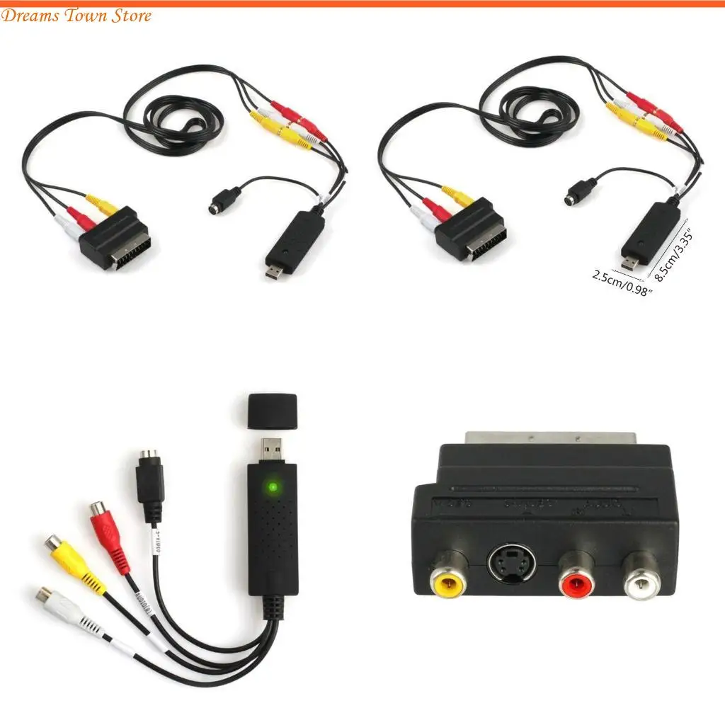 HX6A USB2.0 VHS To DVD Converter Video RCA Cable Video Record Device S-Video Connector
HX6A USB2.0 VHS To DVD Converter Video RCA Cable Video Record Device S-Video Connector