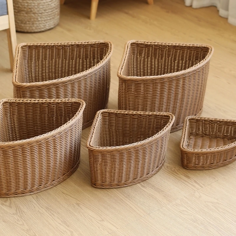 Arced Plastic Storage Bin Flexible Corner Shelf Organizers With Breathable Weave Shelf Basket For Home Closet 87HA
Arced Plastic Storage Bin Flexible Corner Shelf Organizers With Breathable Weave Shelf Basket For Home Closet 87HA