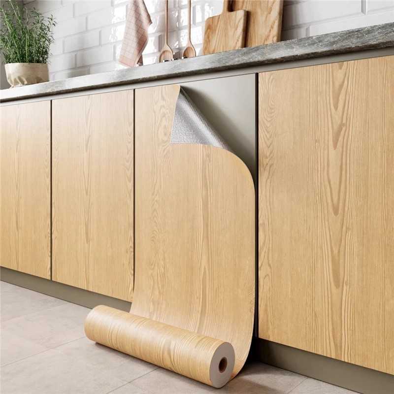 Wood Grain Cabinet Wall Sticker 40cmx5m Flame Retardant Waterproof Renovation Color Change Film Kitchen Protective Film
Wood Grain Cabinet Wall Sticker 40cmx5m Flame Retardant Waterproof Renovation Color Change Film Kitchen Protective Film