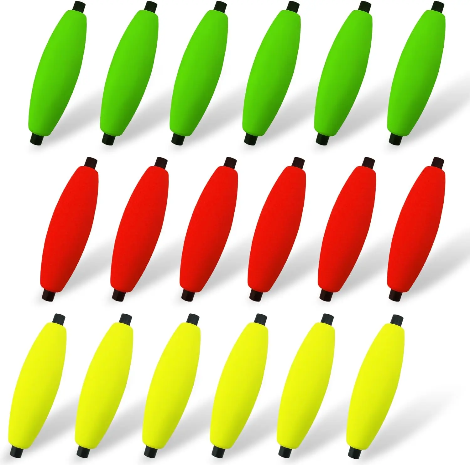 Foam Fishing Peg Floats for Catfish, 5 Sizes 1.5-3.5in, High-Density, Fluorescent Green/Red/Yellow, Freshwater & Saltwater
Foam Fishing Peg Floats for Catfish, 5 Sizes 1.5-3.5in, High-Density, Fluorescent Green/Red/Yellow, Freshwater & Saltwater