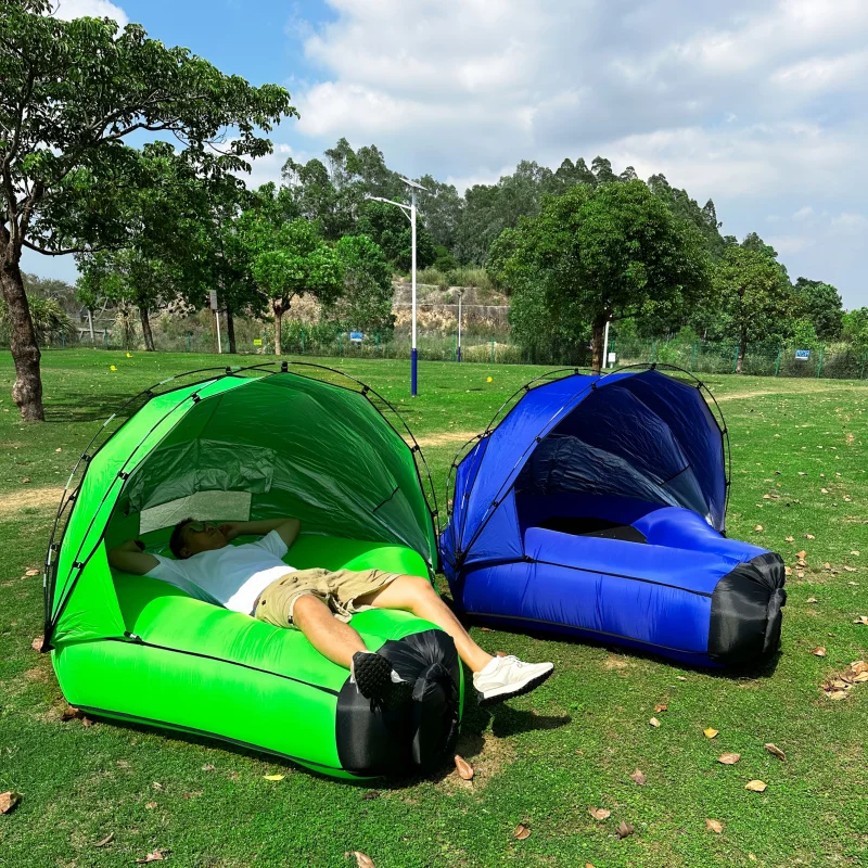 Inflatable camping sofa outdoor portable lazy inflatable sofa with pillow water beach grass park air bed foldable sleeping bag
Inflatable camping sofa outdoor portable lazy inflatable sofa with pillow water beach grass park air bed foldable sleeping bag
